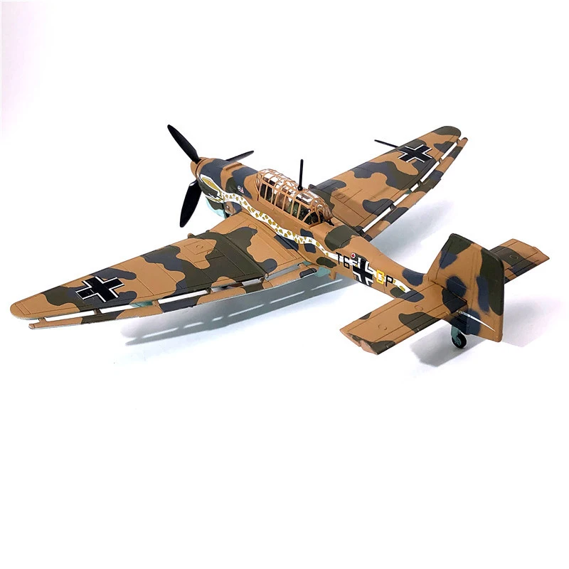 JASON TUTU 1/72 Scale Plane Model German Fighter Army Stuka JU-87 ​Aircraft Model Drop shipping