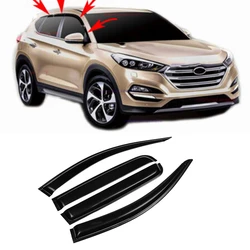 For Hyundai Tucson 2015 2016 2017 2018 2019 2020 Side Window Visor Sun Rain Deflector Guard Awnings Shelter Adhesive Cover Trim