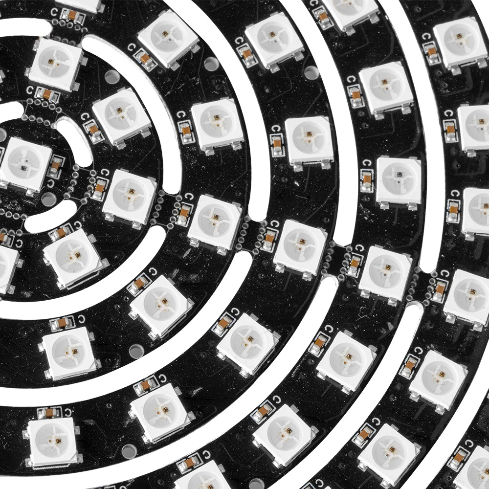 WS2812B Runde Module DIY RGB LED Ring 37 zu 241 Pixel SK6812 WS2812 5050 Kreis Gebaut-in RGB Address LED Ring Arduino DC5V
