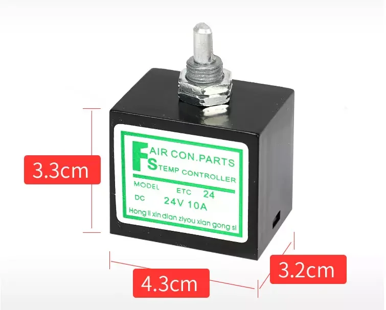 DC 12V / 24V 10A Temperature Rotary Switch with Sensor for Auto A/C Air Conditioner Evaporator