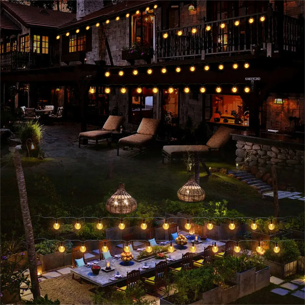 100 LED Crystal ball LED Solar Lamp Power LED String Fairy Lights Solar Garlands Garden Christmas Decor For Outdoor