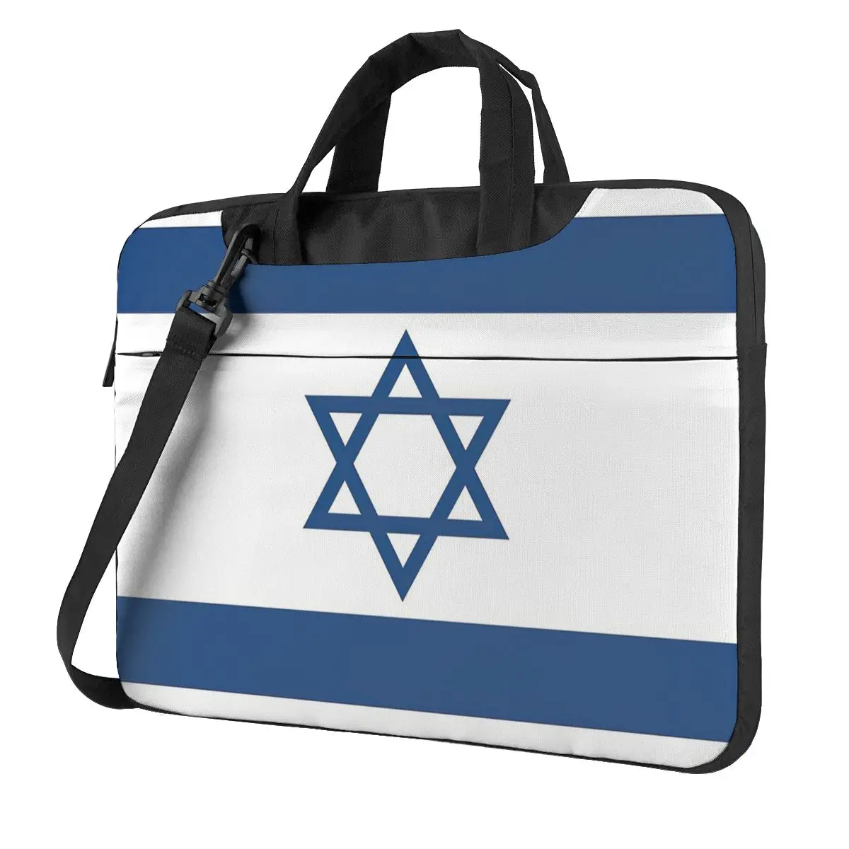 

Flag Of Israel Laptop Bag Case Protective Vintage Computer Bag Bicycle Crossbody Laptop Pouch