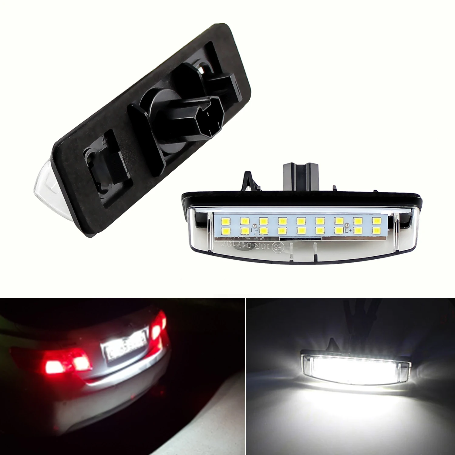 2X Car LED License Plate Light 12V SMD Number Plate Lamp For Toyota Avensis Verso Camry Aurion Prius For Lexus IS200 LS430 GS300