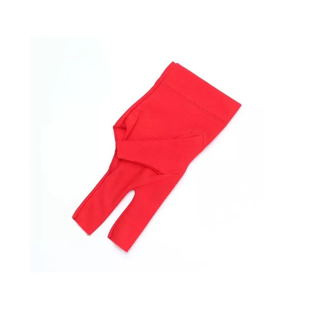 Elastic Lycra Billiard Glove for Billiard, Smooth, Left Hand, Three Finger, Billiard Accessories