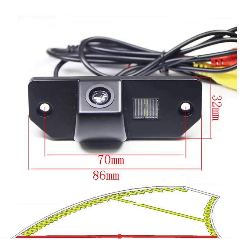 

Dynamic Trajectory Tracks Car Rear View Backup Parking Camera For Ford Focus Sedan C-Max C Max Mondeo