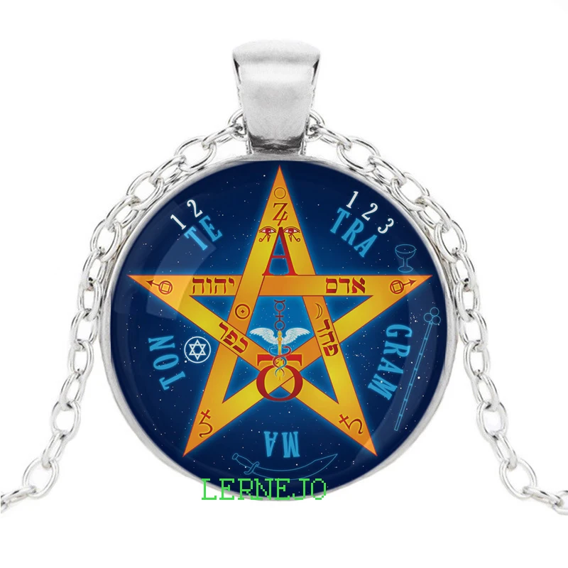 Tetragrammaton Amulet Necklace Hebrew Bible Four Letters Name For God HaShem Pendant YHWH Blessed Lord Shem Hameforash Jewelry