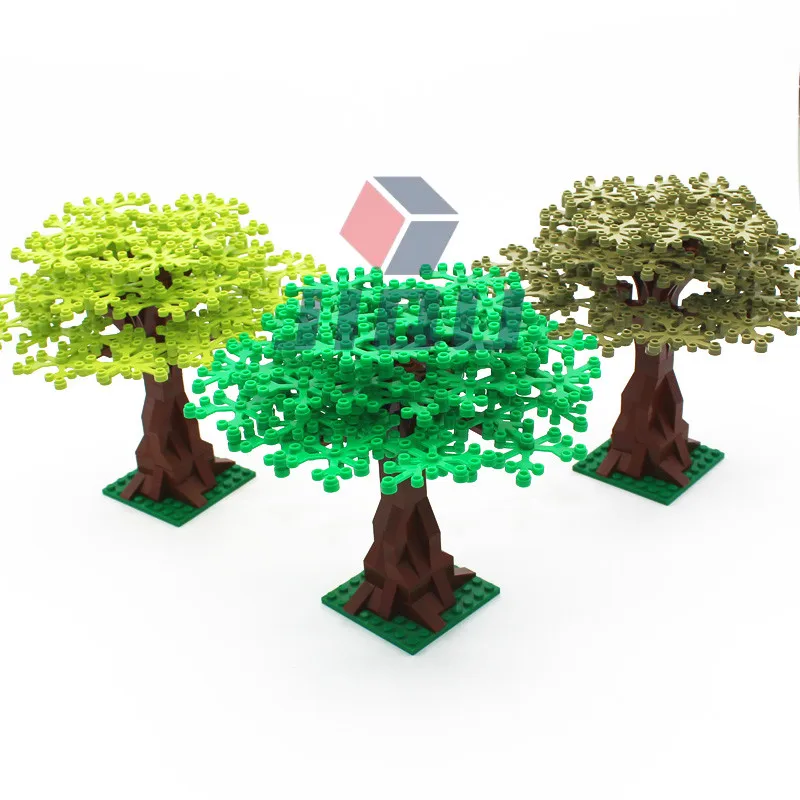 

100PCS MOC 7 Colors of Tree Compatible Flower Grass Plants Garden City View DIY Building Blocks Accessories Parts Toys