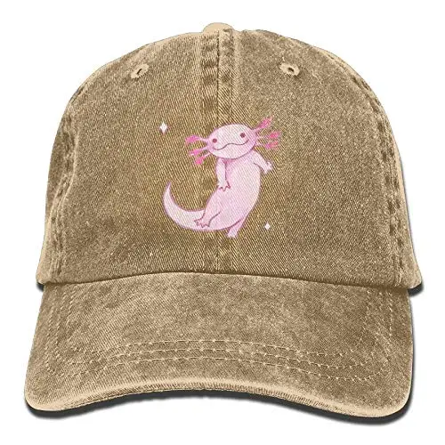 Halloween Axolotl Funny Baseball Cap Men Women Adjustable Plain Dad Hats Low Profile Solid Ball Cap Black Cap for Women 5