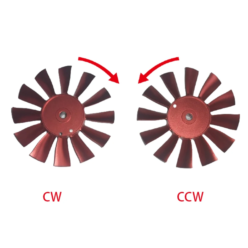 Gorąca sprzedaż Metal JP/GP 70mm wentylator kanałowy EDF Jet 12 ostrze 2s-6s Lipo silnik elektryczny dla RC Model samolotu