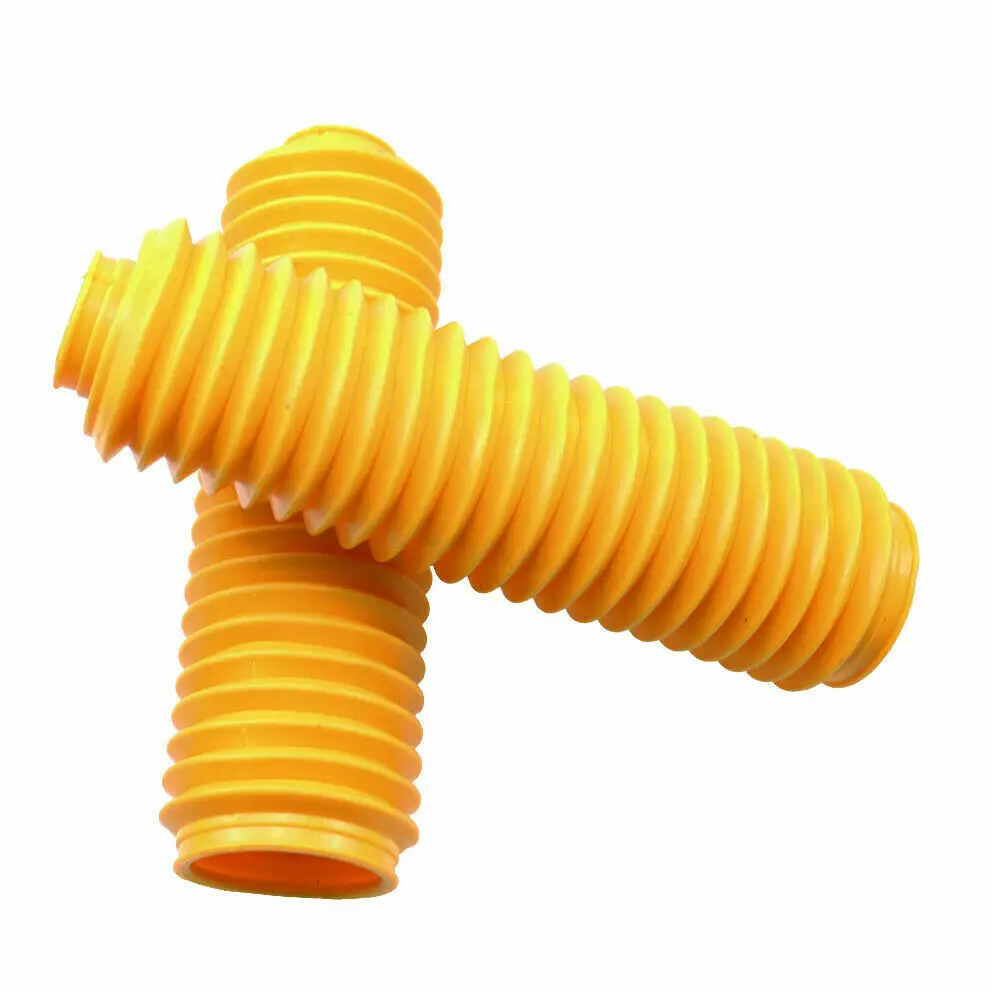35mm Fork Rubber Boot Universal Motorcycles Yellow Dust Jacket Cover Custom