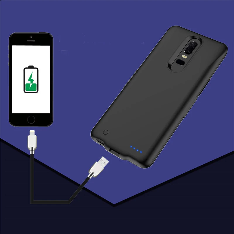 5000mAh Slim Battery Charger Case for Oneplus 6 Battery Cover Slim External Power Bank Backup shockproof Charging Back Cover