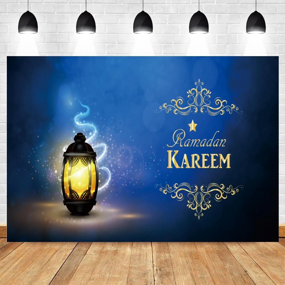 

Yeele Backdrop Eid Mubarak Ramadan Kareem Party Lantern Moon Star Glitter Light Photo Studio Background Photography Photocall