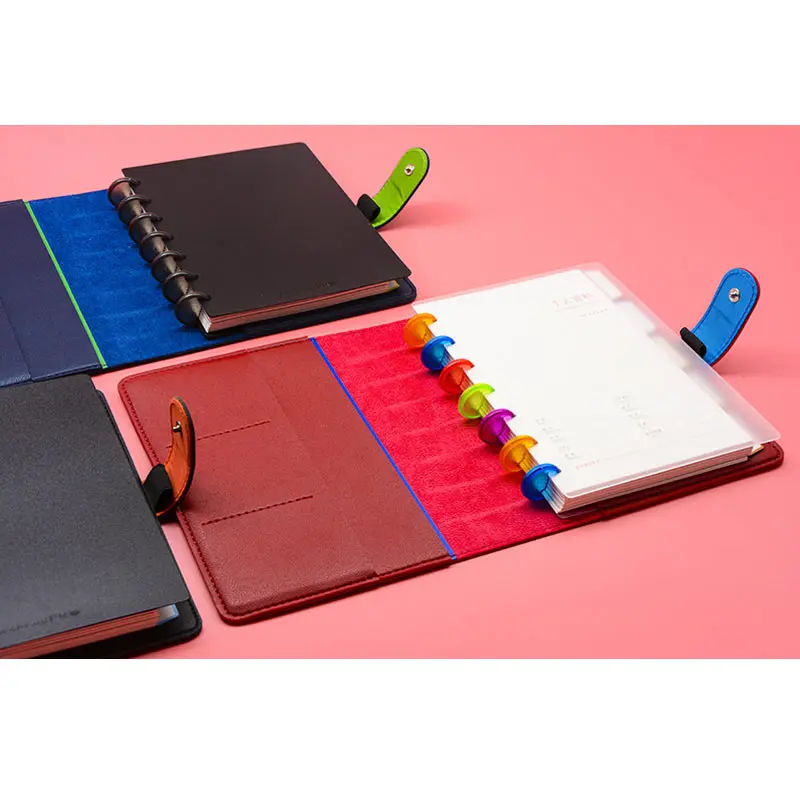 Yiwi Writing Journal Notebook Refillable Loose Leaf Paper Mushroom Holes Planner With Filler Pages