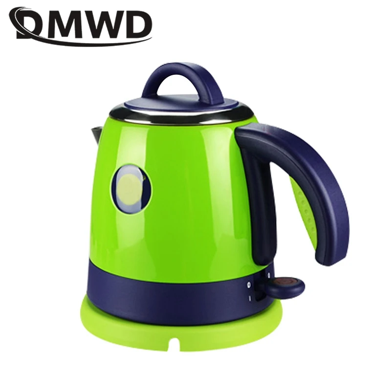 DMWD 0.8L Mini Ketel Listrik Pribadi Water Heater 220V Portabel Perjalanan Teko Otomatis Power-Off Anti Kering pembakaran