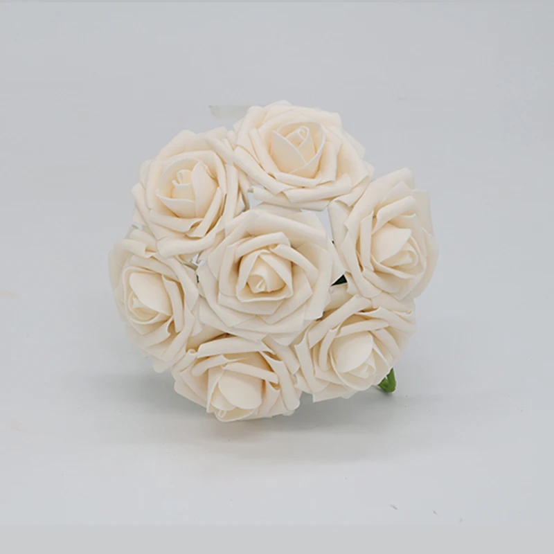 

Off-White Wedding Flowers Ivory Champagne Roses Artificial 100 Stems For Wedding Centerpieces Floral Bridal Bouquet LNPE017