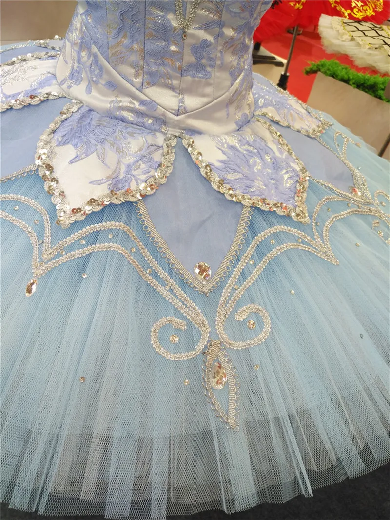 New Coming High Quality Women Adult Performance Wear Lt. Blue Tutu Ballet Professional