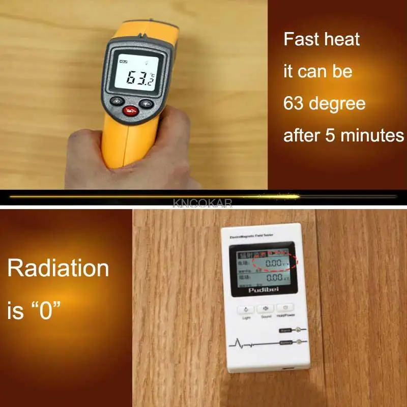 หลายขนาดไฟฟ้าความร้อนPadความร้อน220Vเท้าอุ่นอุ่นชั้นพรมพรมPad Home Office Warmฟุต