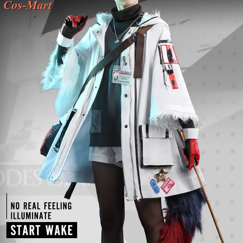 Cos-Mart Game Arknights Texas Cosplay Costume Winter Messenger Cambrian Lovely Combat Uniform Halloween Party Role Play Clothing