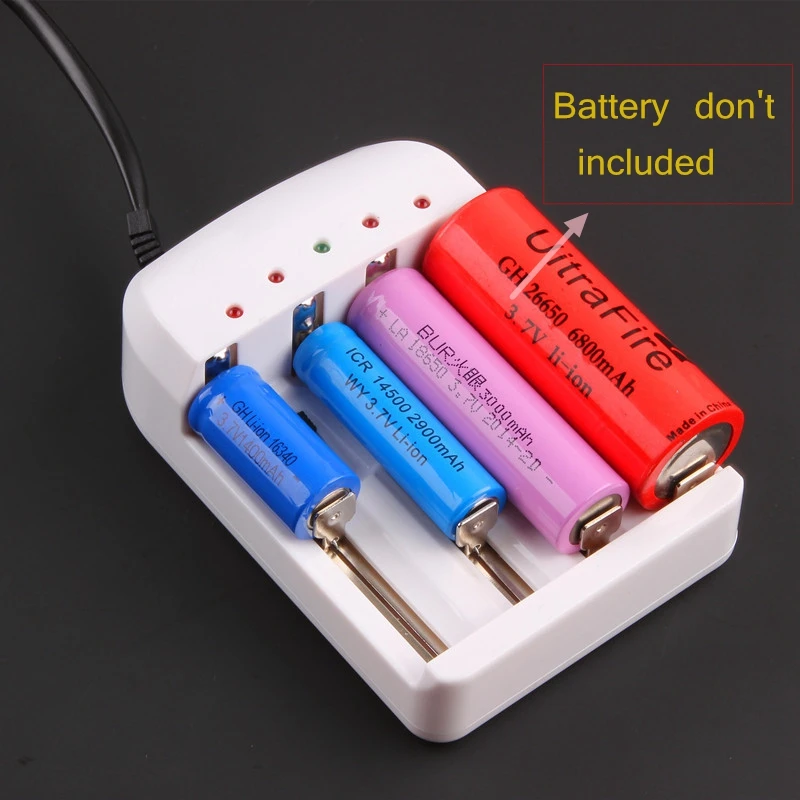 4 Slots Universal Smart Charger Li-ion 18650 NiMH NICD 26650 14500 10440 AA AAA Battery Charger EU US Plug Drop Shipping