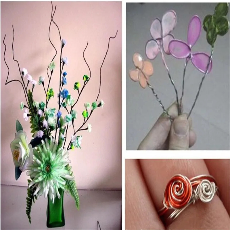Color Fine Iron Wire Diy Craft Materials Binding Cable Model Accessories Tie Flower Making Floral Christmas Decoration Iron Wire