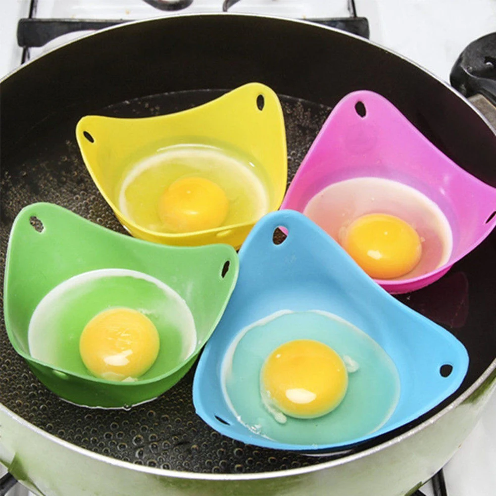 Silicone Egg Poacher Poaching Pods Egg Mold Bowl Rings Cooker Pancake Maker Boiler Cuit Oeuf Dur Kitchen Cooking Tools