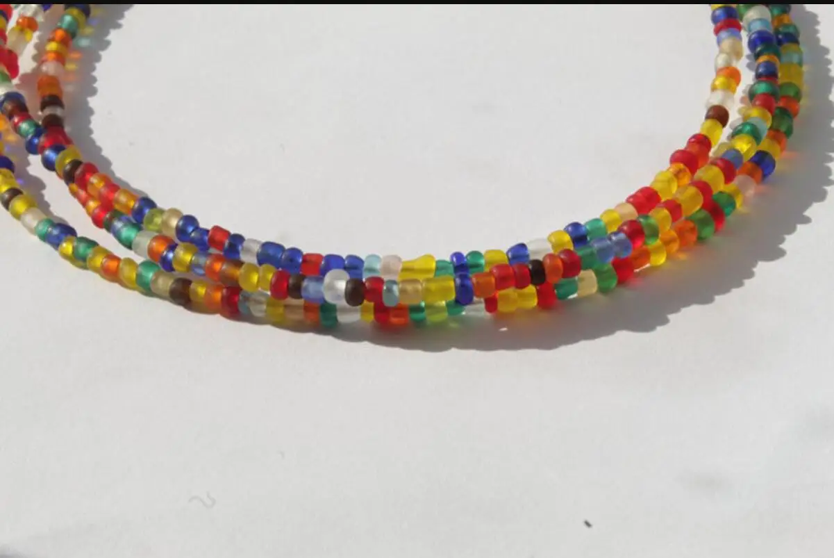 بوهيميا مرونة الخصر البطن سلسلة البطن الأفريقي سلسلة الخصر الخرز الجسم سلسلة النساء الفتيات الجسم الصيف بوهو مجوهرات S2113 #6