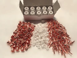 190PCS free shipping PT-31 LG-40 Plasma Cutting Cutter Torch Consumables Nozzle TIPs Fit CUT40 CUT-50D CT-312, 190PK