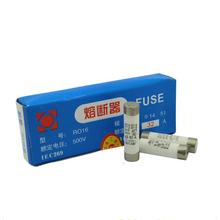 10PCS RO15เซรามิคฟิวส์หลอด RT14 RT18 10X38mm 500V/ 0.5A/1A/2A/3A/4A/5A/6A/8A/10A12A16A20A25A32A