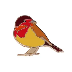 Beautiful Robin Bird Brooch Wildlife British Nature Pin Perfect Christmas Stocking Filler