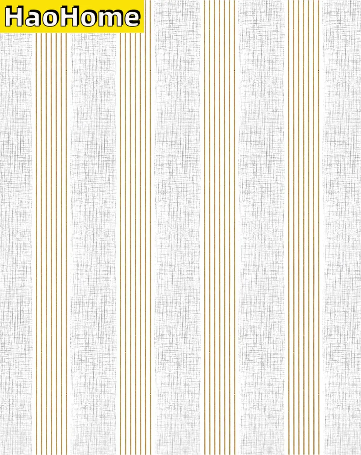 Gold Stripe Wallpaper Geometric Peel and Stick Wallpaper Self Adhesive Removable Wall Paper Waterproof Vinyl Wallcovering