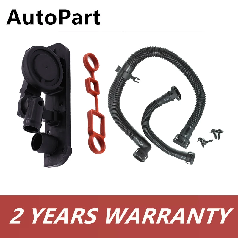 

Engine PCV Crankcase Pressure Oil-Water Seperator Kit With Pipe Hose Set For Audi A1 A3 A4 For VW Jetta Golf Passat 06F 129 101R