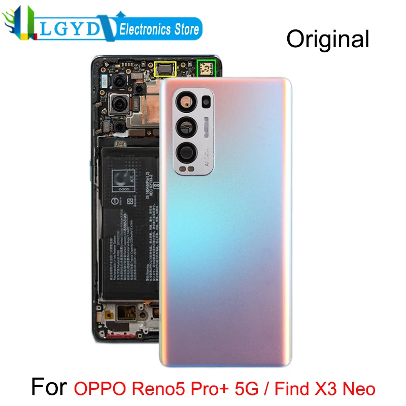 Original Battery Back Cover for OPPO Reno5 Pro+ 5G / Find X3 Neo CPH2207, PDRM00, PDRT00