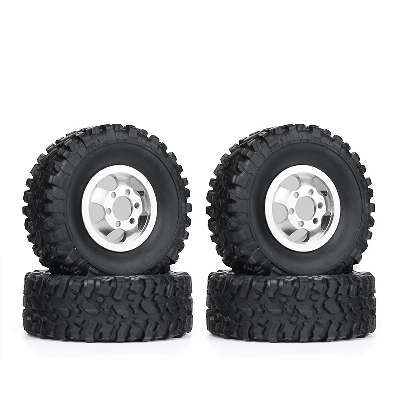 Roues en métal améliorées WPL FJ40 C14 C24 B14 B24 B24 B16 B36 RC voiture 1/16 4WD 2.4G Buggy militaire sur chenilles tout-terrain, modèles de véhicules pièces