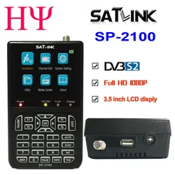 Satlink Sp-2100 Sat Dvb S/s2 Satfinder Mpeg-2/4 Misuratore di ricerca satellitare digitale Misuratore di segnale da 3,5 pollici