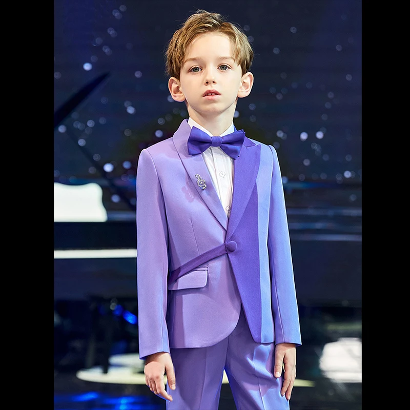 Brand New Boys Formal Wedding Party Suits Sets Pageant Dresses For Children Teen Clothing Sets Kids Performances Dress Costume