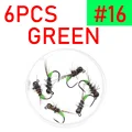 6 piezas talla 16 verde
