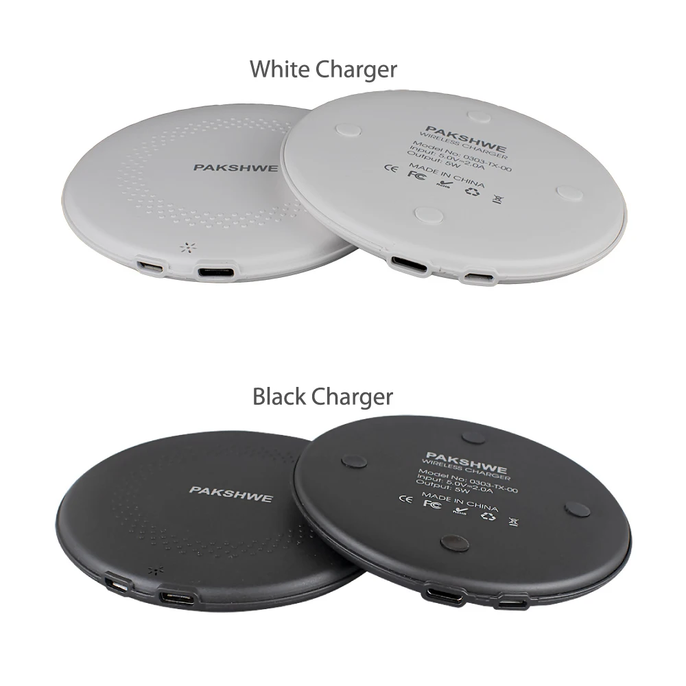 Universal Qi Wireless Charger Charging Kit Transmitter Receiver Adapter Bundle 5W for iPhone Lightning Android Phones