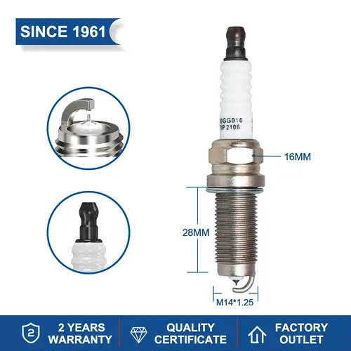 Imagen 2 del producto 2-8PCS Bujías de Iridio Platino TORCH KL6RTIP Reemplazo para LZFR6AI MITSUBISHI MN158596 para JAC 1026080GG010 HFC4GB3-3D 1.6L