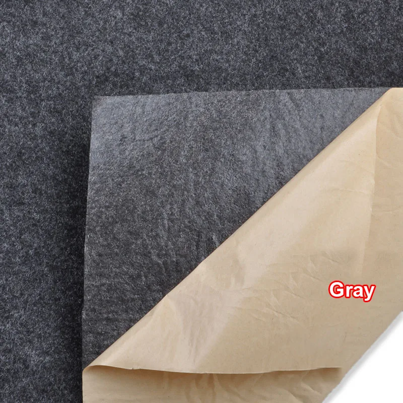 Toppa in tessuto di flanella in feltro autoadesivo assorbimento acustico antisismico per mobili altoparlante nero/grigio/argento/Beige