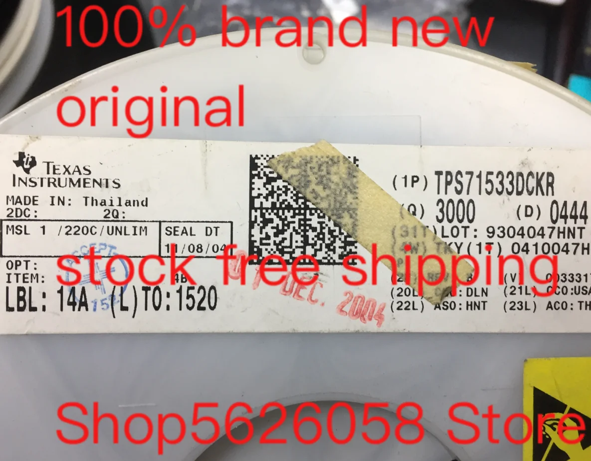 

TPS71533DCKR SOT23-5 100% new original 50PCS/LOT STOCK