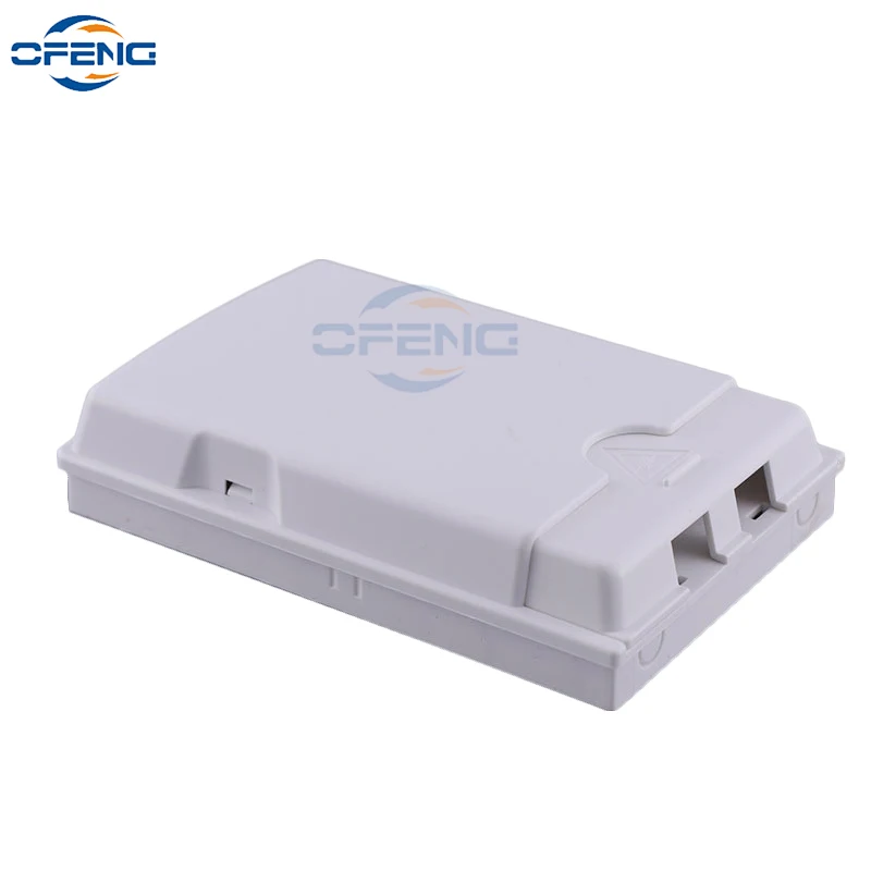 2 ports FTTH desk Fiber Optic Protection box push type Junction box panel Wall Mount Terminal panel panel PP material customized