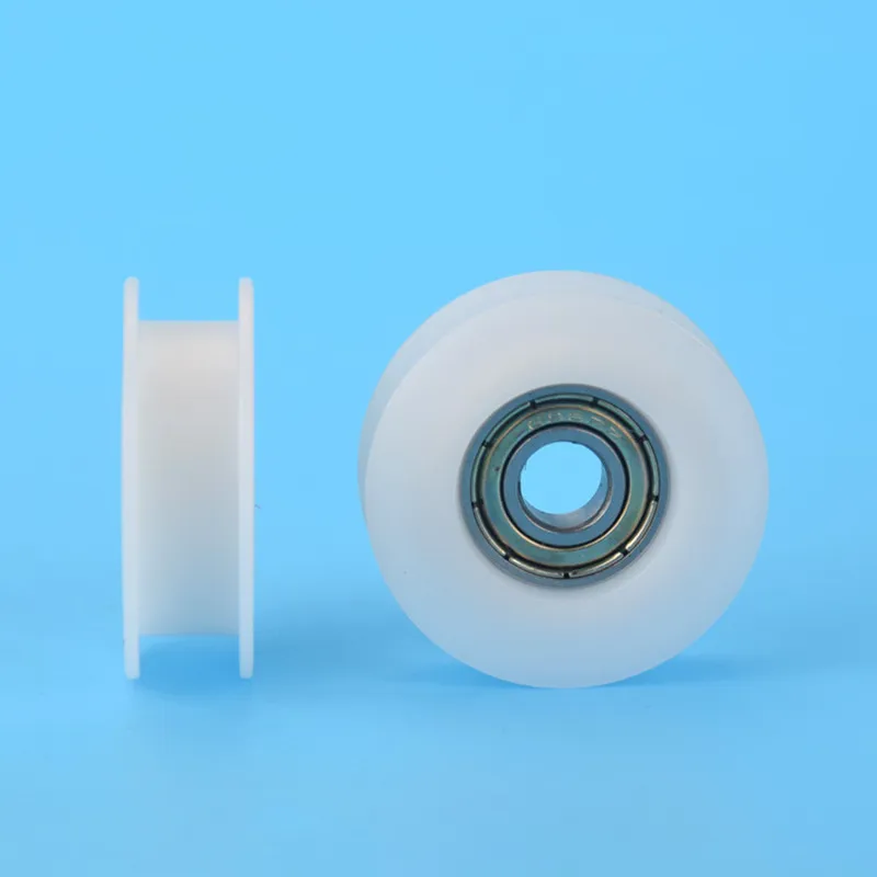 20 Stück/100 Stück POM H-Nutlager 6*28*9mm 696ZZ 3D-Drucker CNC-Gravur Kunststoffbeschichtete Riemenscheibe Rollenrad – Detail 2