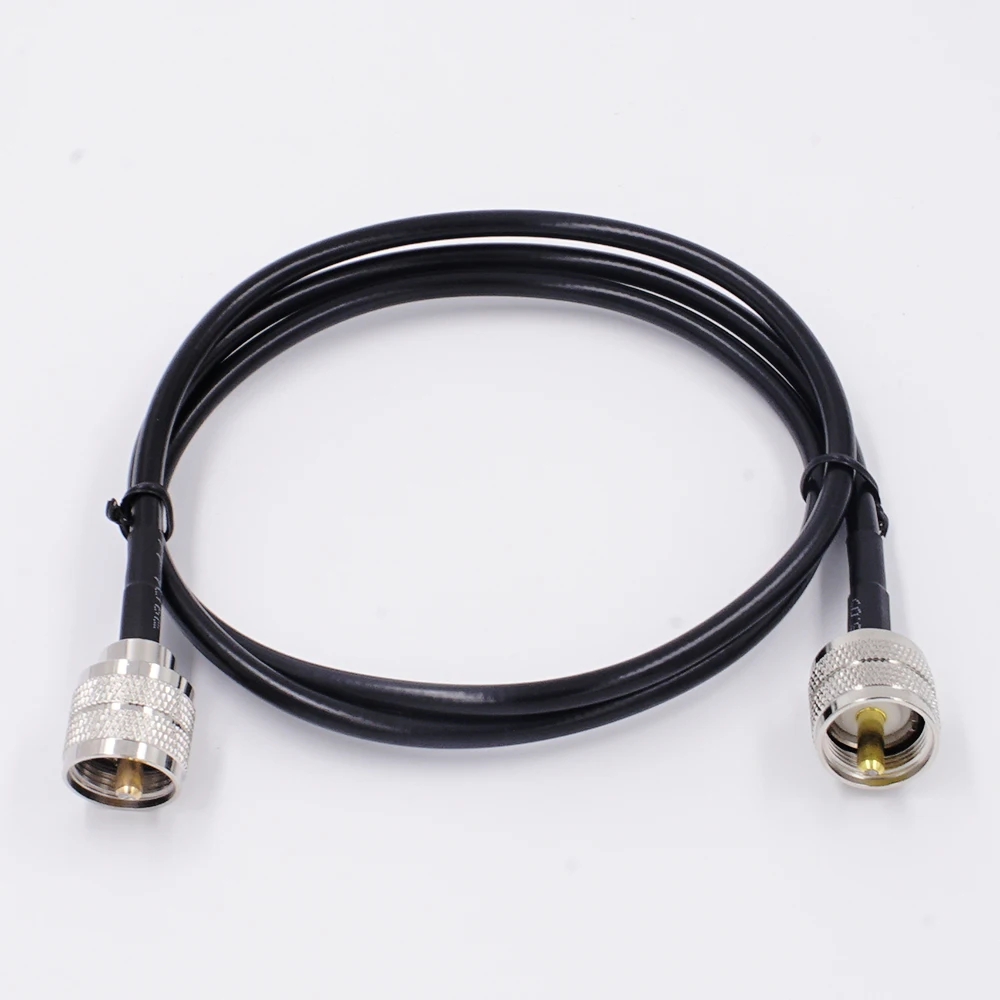 Uhf Male To Male Coaxial Cable Ham Rg58 Coax Cable Pl259 Connectors For Cb Radio Vhf Hf Radio Wifi Antenna Extension