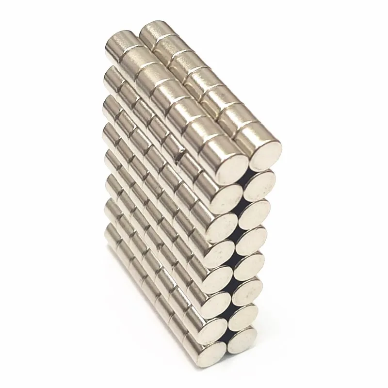 6ミリメートル × 6ミリメートル小さなラウンドネオジムディスク磁石6x6径N35ミリスーパーストロング超強力な希土類磁石6x6ミリメートル磁気スタンド