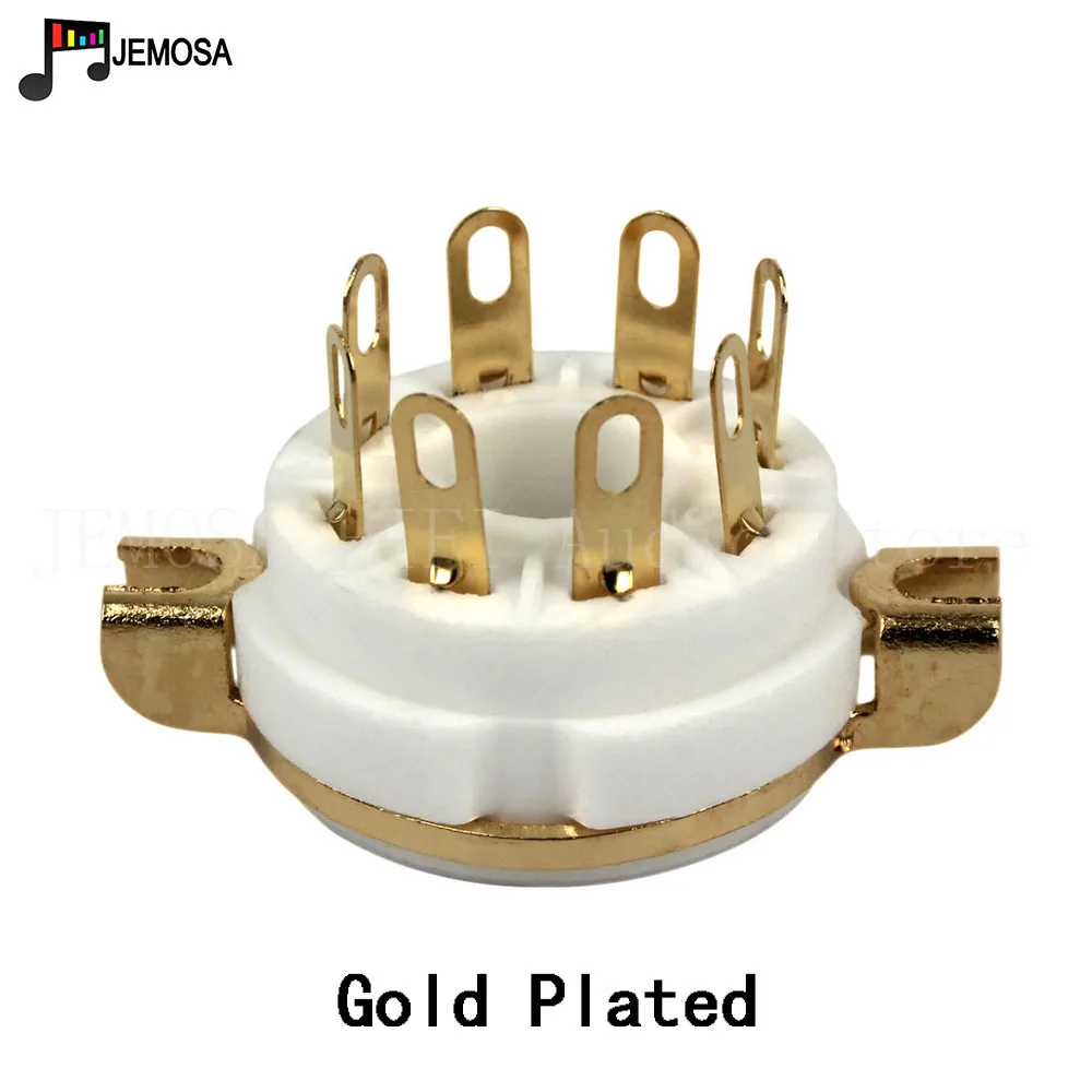 Ceramic K8A 8pin Tube Socket GZC8-Y-1 For KT66 KT88 6SL7 6SN7 5AR4 5U4G 6L6 6V6 GZ34 6N8P 6N9P Vacuum Tube Amplifier