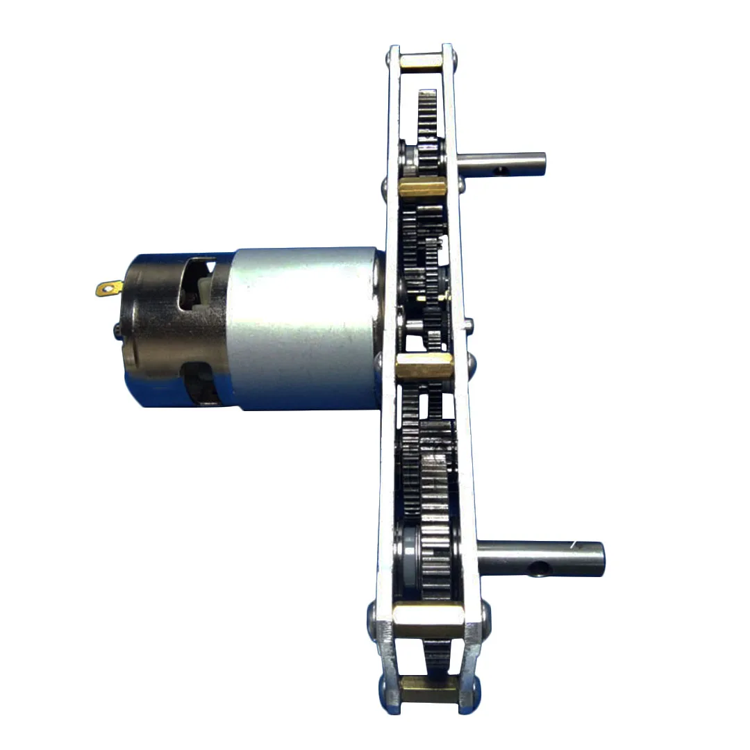 Gearbox Reducer 775 Motor 95/190rpm Double Shaft High Torque Reduction Ratio 1:42 DC12/24V Bicycle Automobile Tractor