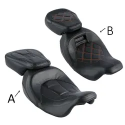 Motorcycle 2-Up Driver Passenger Seat For Harley Touring Electra Glide CVO Street Glide Road King Road Glide 09-2023