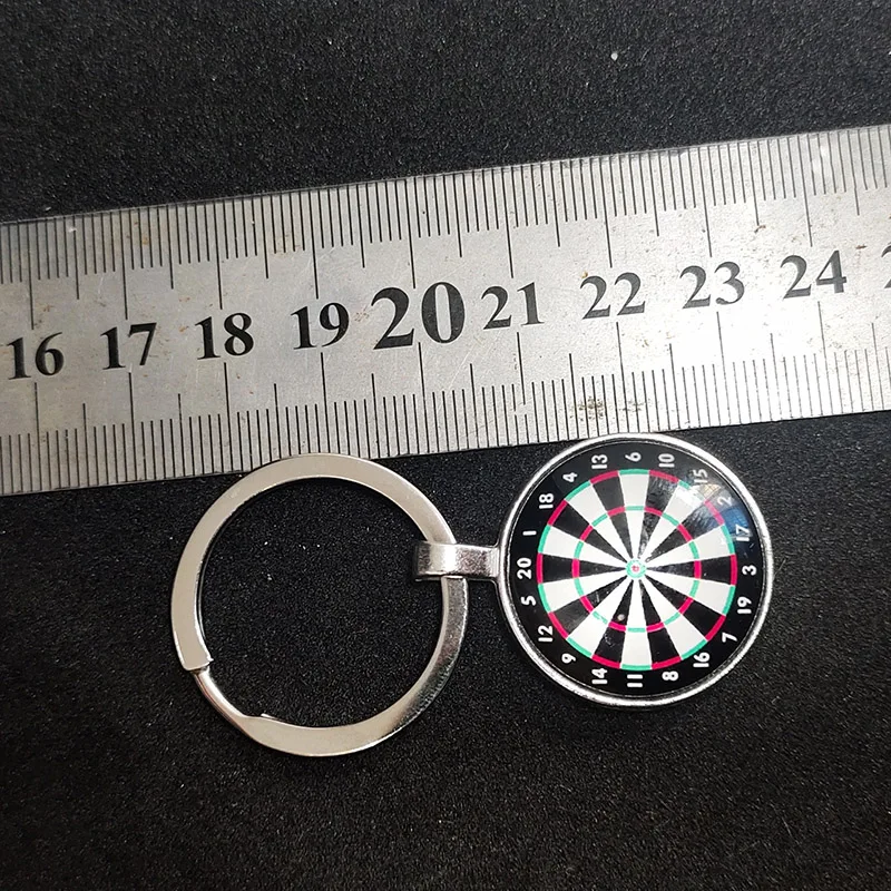 Imagen 4: BTWGL 2023 personalidad dardo objetivo llavero joyería colgante convexo llavero de cristal regalo de amigos