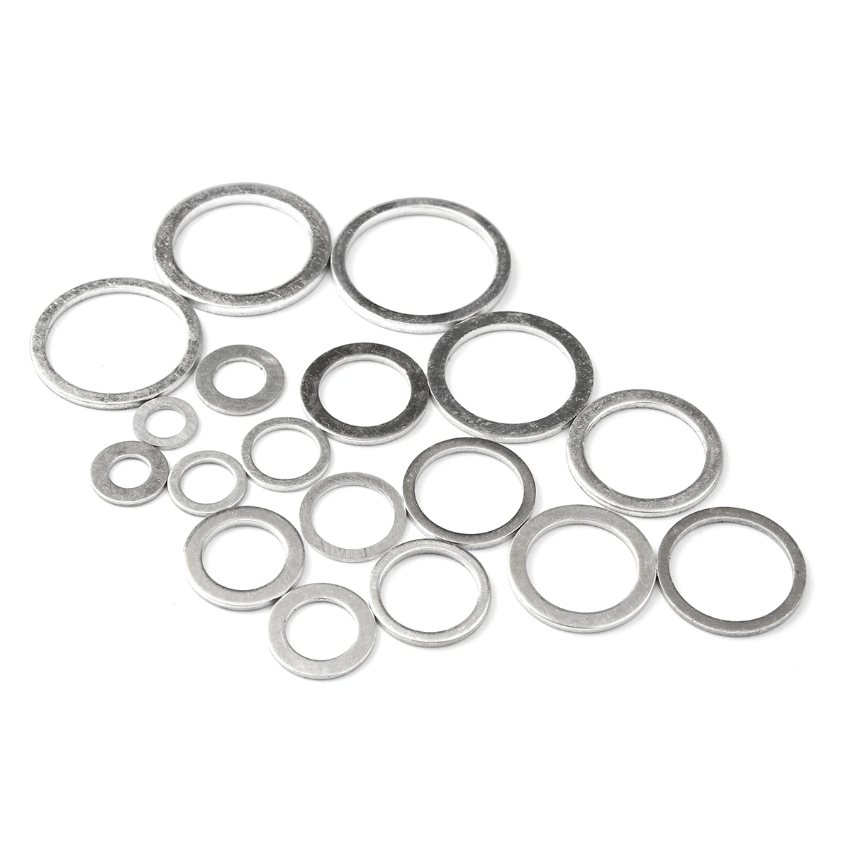 Diskon Besar 280 Buah Pencuci Gasket Datar Aluminium Aneka Paking Logam Pencuci Penyegelan Aneka Aluminium Cincin Penyegel