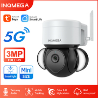 INQMEGA Smart TUYA PTZ 5G Camera PIR Detection Mobile Tracking Support Alexa Google Assistant Security CCTV Video Surveillance